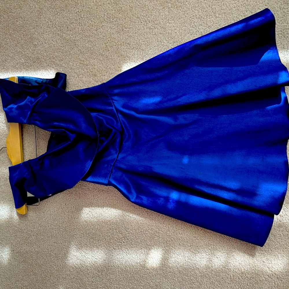 Royal Blue Satin dress